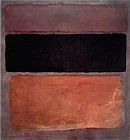 Black Canvas Paintings - No 10 Brown Black Sienna on Dark Wine 1963
